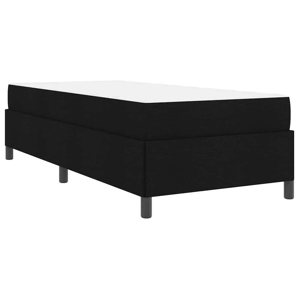 Boxspringbed Zwart 100 x 200 cm Stof is nu te koop bij PeponiXL, paradijselijk wonen!
