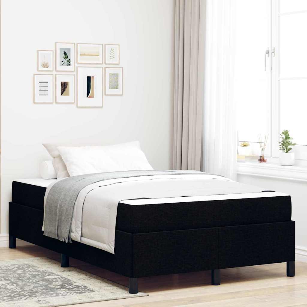 Boxspringbed Zwart 120 x 190 cm Stof is nu te koop bij PeponiXL, paradijselijk wonen!