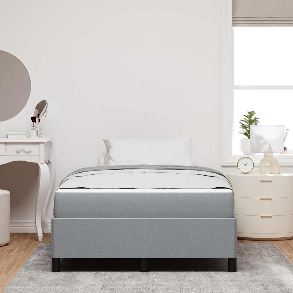 Boxspringbed Lichtgrijs 120 x 200 cm Stof is nu te koop bij PeponiXL, paradijselijk wonen!