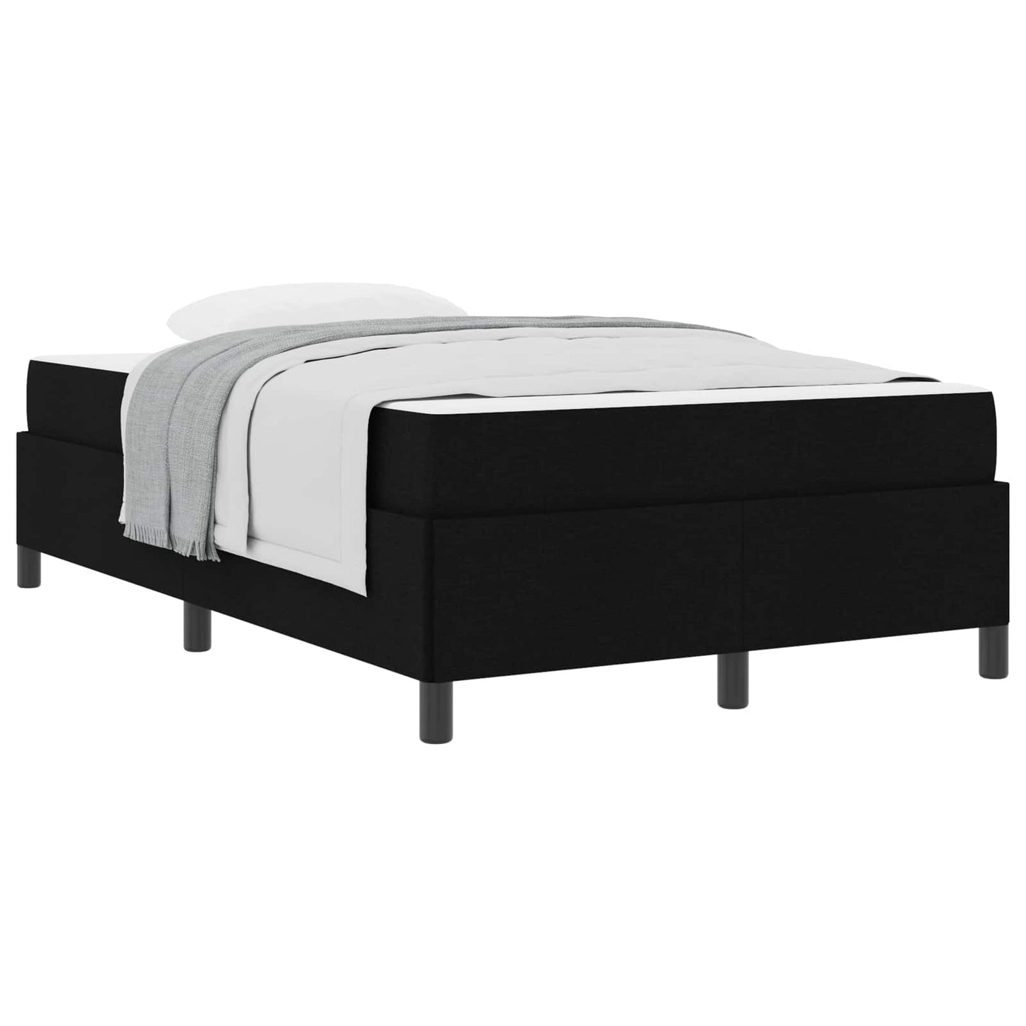 Boxspringbed Zwart 120 x 200 cm Stof is nu te koop bij PeponiXL, paradijselijk wonen!
