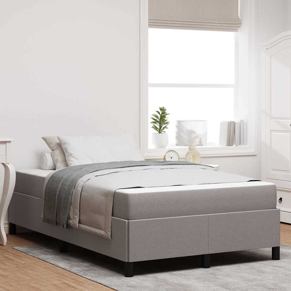 Boxspringbed Taupe 120 x 200 cm Stof is nu te koop bij PeponiXL, paradijselijk wonen!