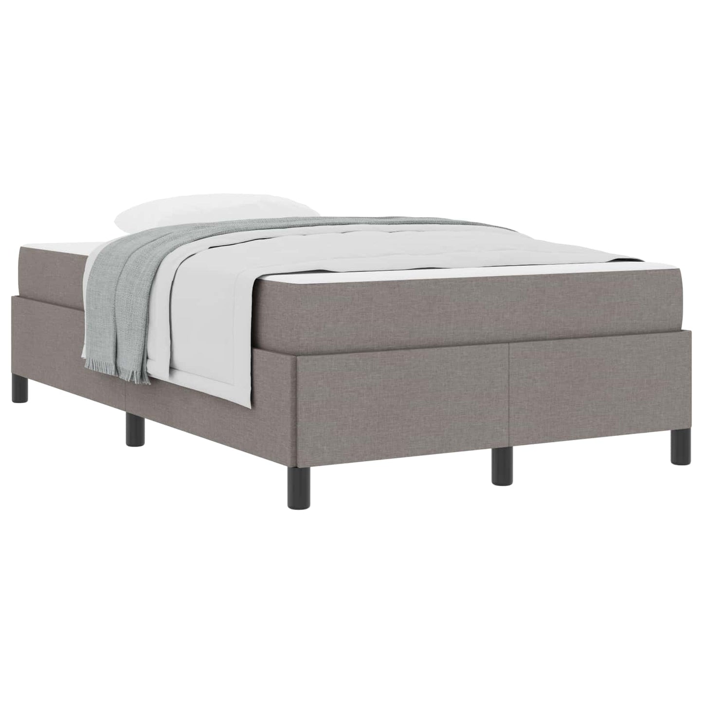 Boxspringbed Taupe 120 x 200 cm Stof is nu te koop bij PeponiXL, paradijselijk wonen!