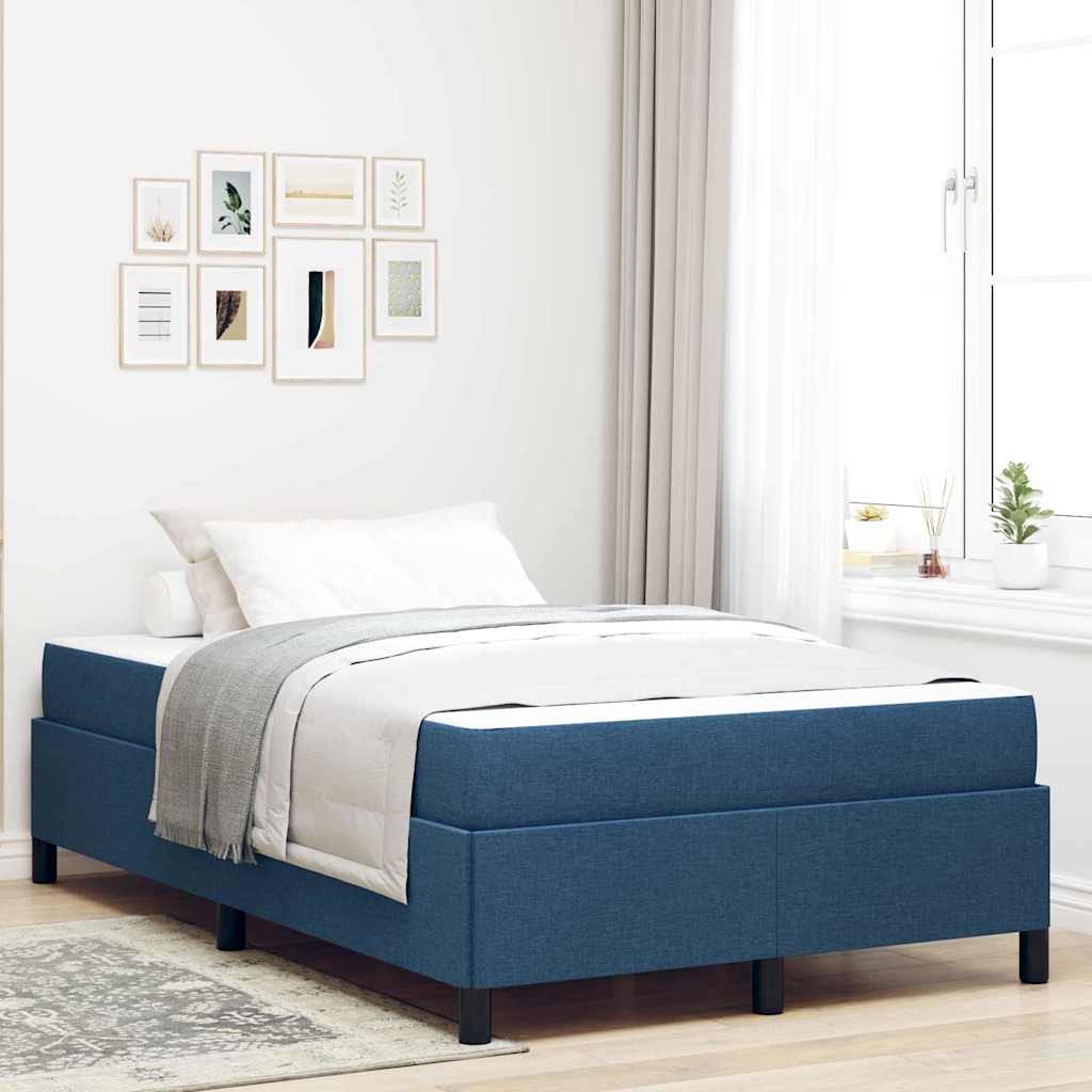 Boxspringbed Blauw 120 x 200 cm Stof is nu te koop bij PeponiXL, paradijselijk wonen!