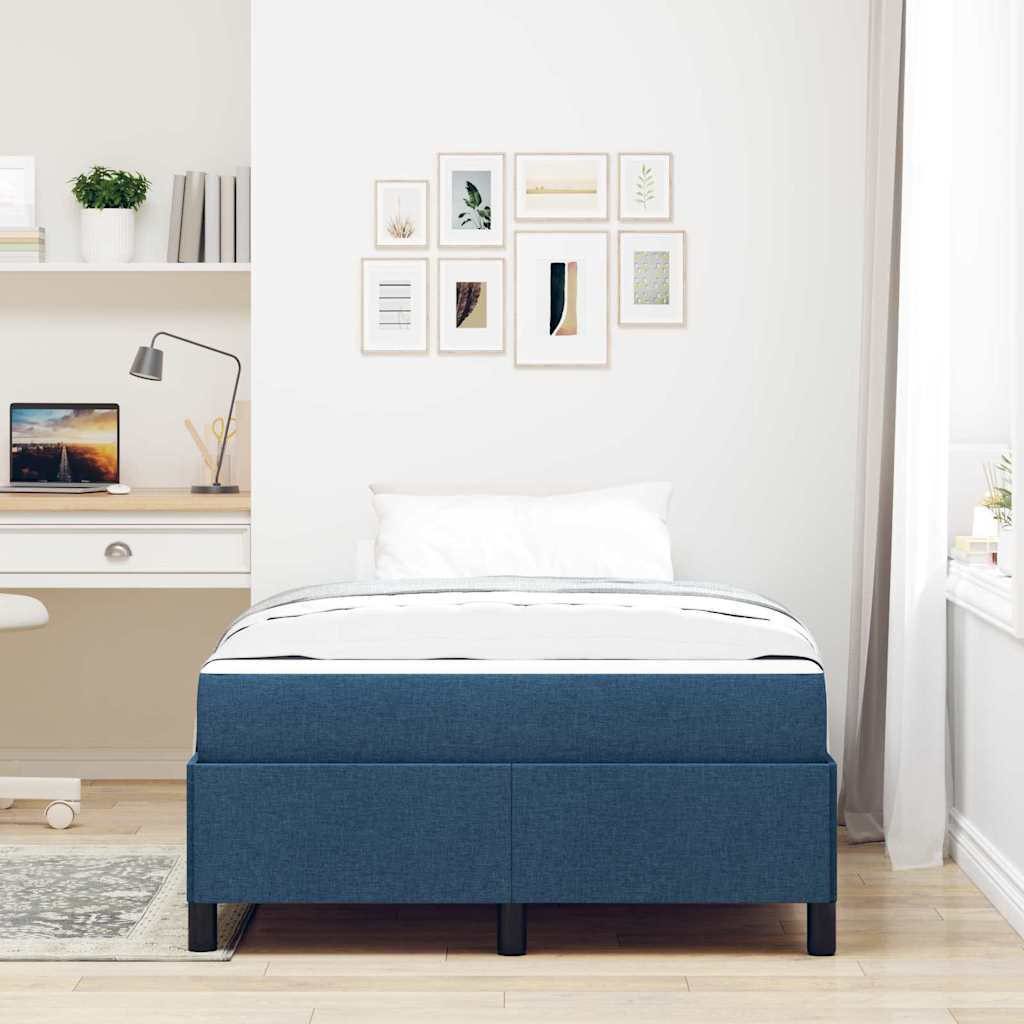 Boxspringbed Blauw 120 x 200 cm Stof is nu te koop bij PeponiXL, paradijselijk wonen!
