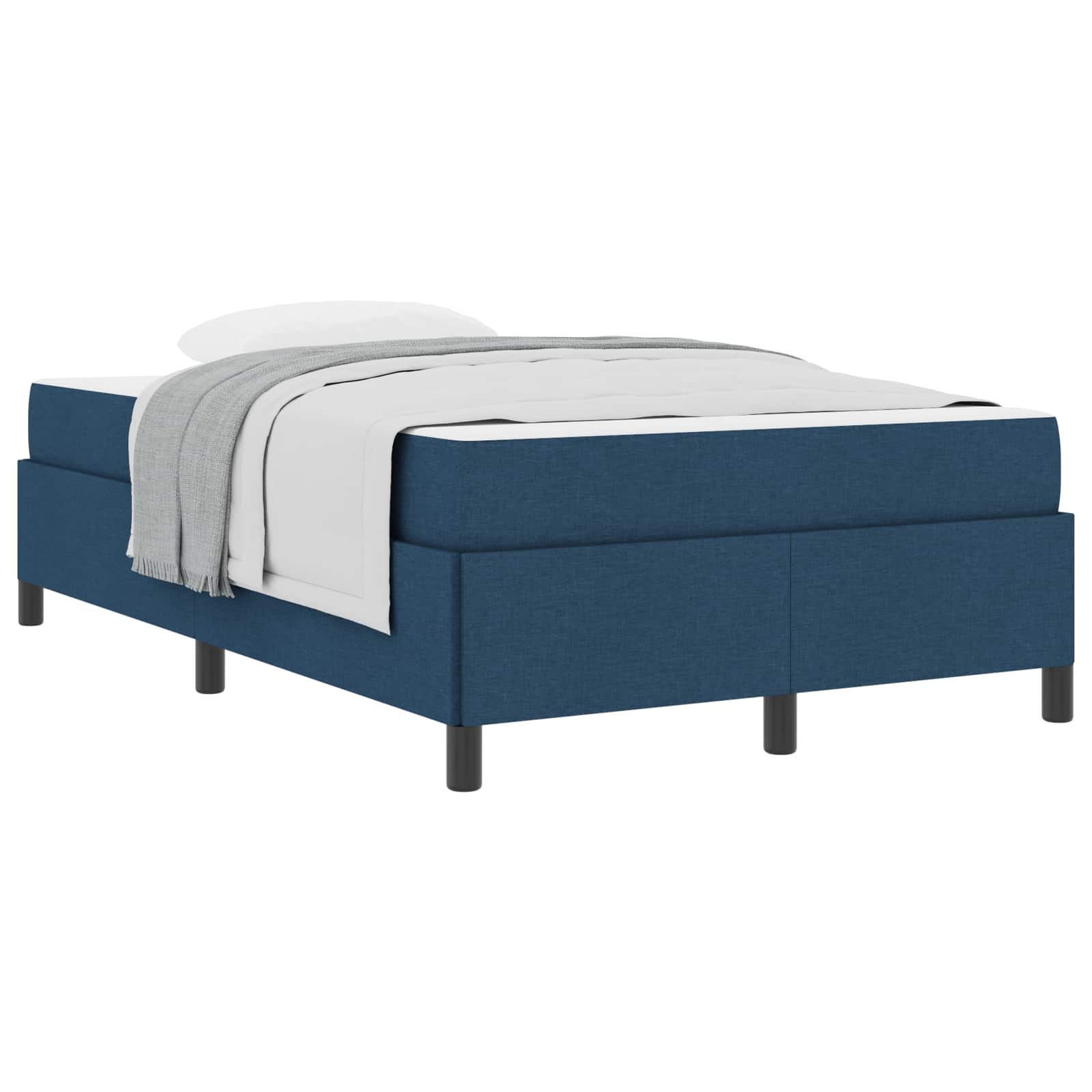 Boxspringbed Blauw 120 x 200 cm Stof is nu te koop bij PeponiXL, paradijselijk wonen!