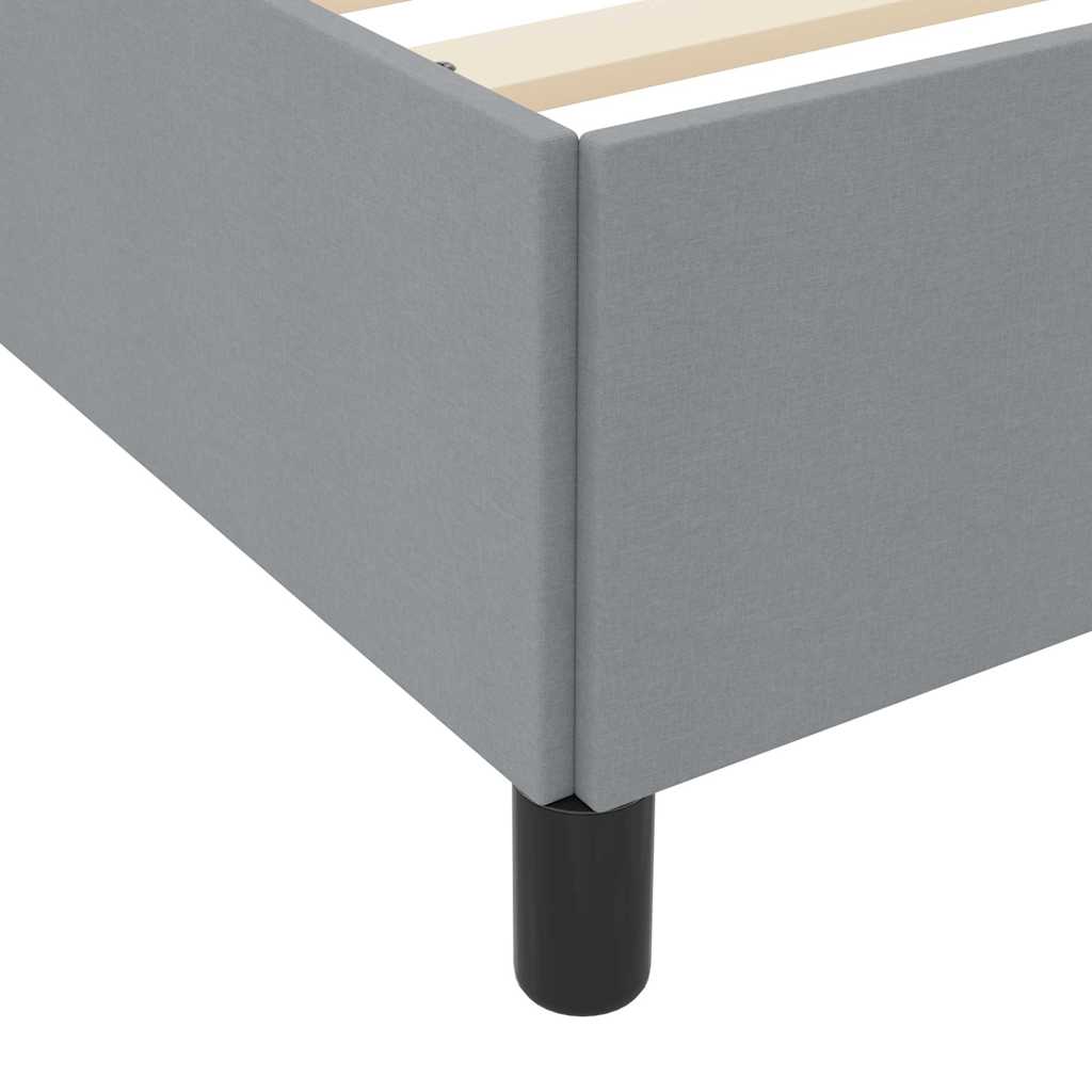 Boxspringbed met matras Lichtgrijs 140 x 190 cm Stof is nu te koop bij PeponiXL, paradijselijk wonen!