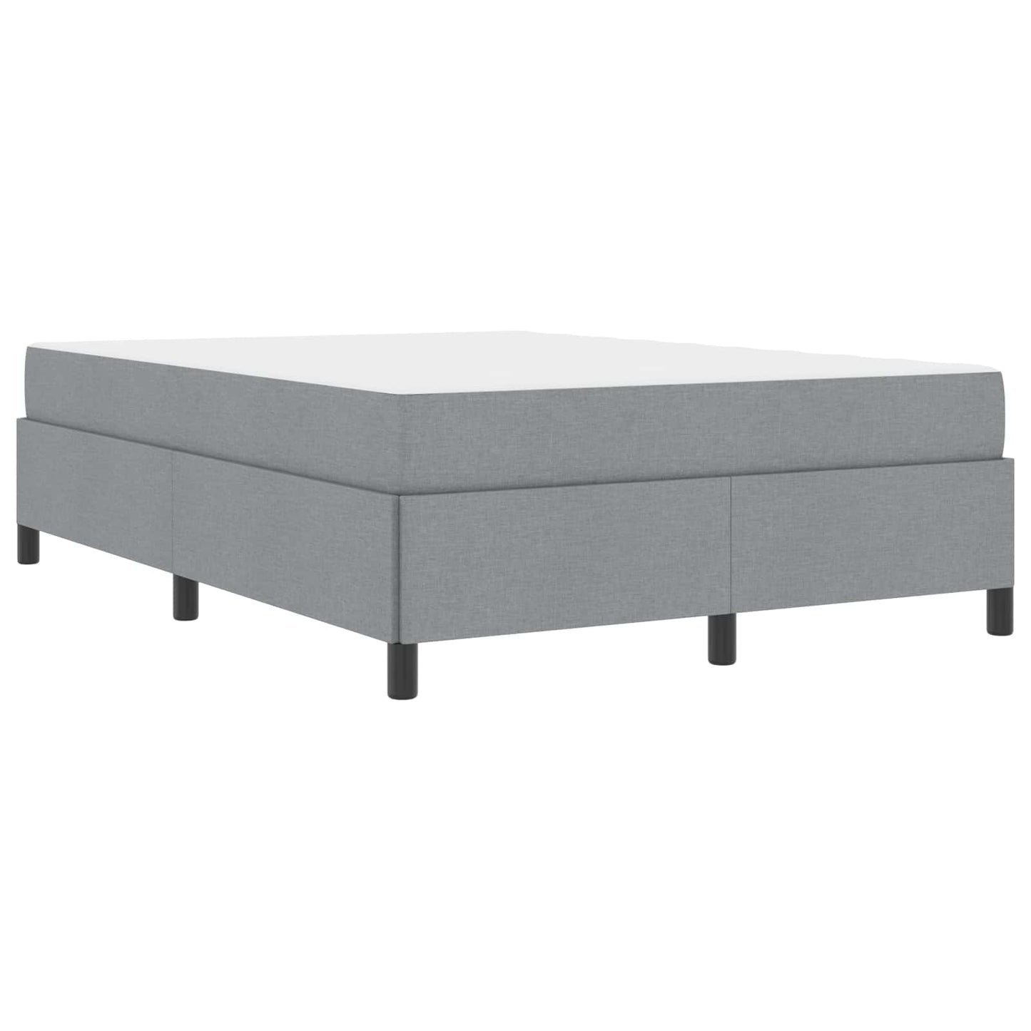 Boxspringbed met matras Lichtgrijs 140 x 190 cm Stof is nu te koop bij PeponiXL, paradijselijk wonen!