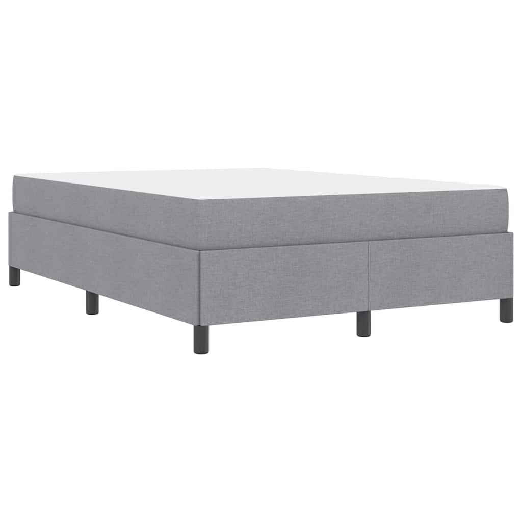 Boxspringbed met matras Lichtgrijs 140 x 190 cm Stof is nu te koop bij PeponiXL, paradijselijk wonen!