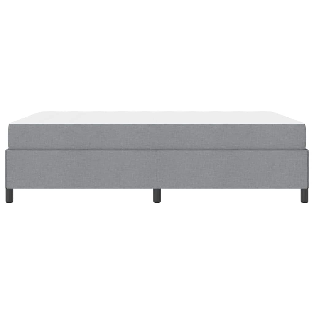 Boxspringbed met matras Lichtgrijs 140 x 190 cm Stof is nu te koop bij PeponiXL, paradijselijk wonen!