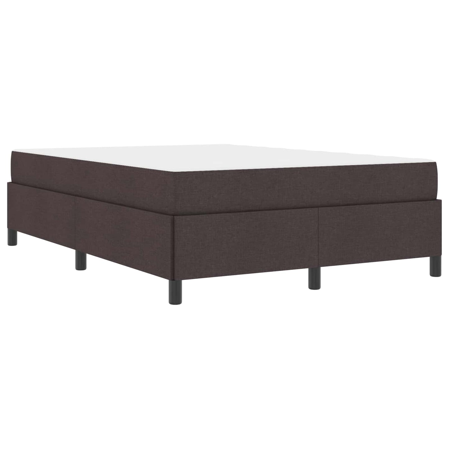 Boxspringbed met matras Donkerbruin 140 x 190 cm Stof is nu te koop bij PeponiXL, paradijselijk wonen!
