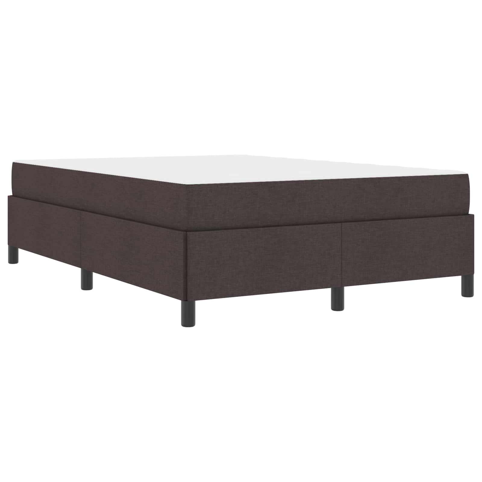 Boxspringbed met matras Donkerbruin 140 x 190 cm Stof is nu te koop bij PeponiXL, paradijselijk wonen!