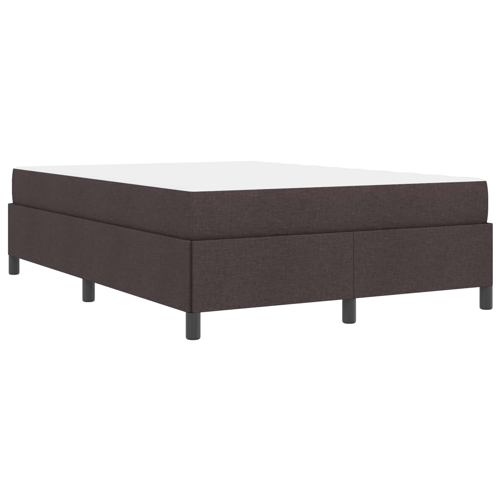 Boxspringbed met matras Donkerbruin 140 x 190 cm Stof is nu te koop bij PeponiXL, paradijselijk wonen!