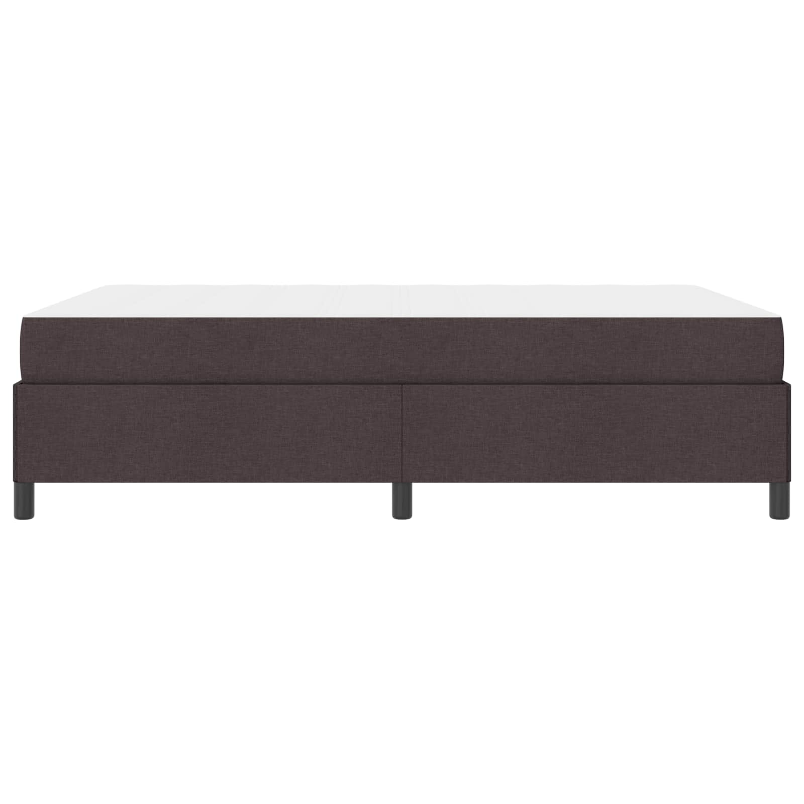 Boxspringbed met matras Donkerbruin 140 x 190 cm Stof is nu te koop bij PeponiXL, paradijselijk wonen!