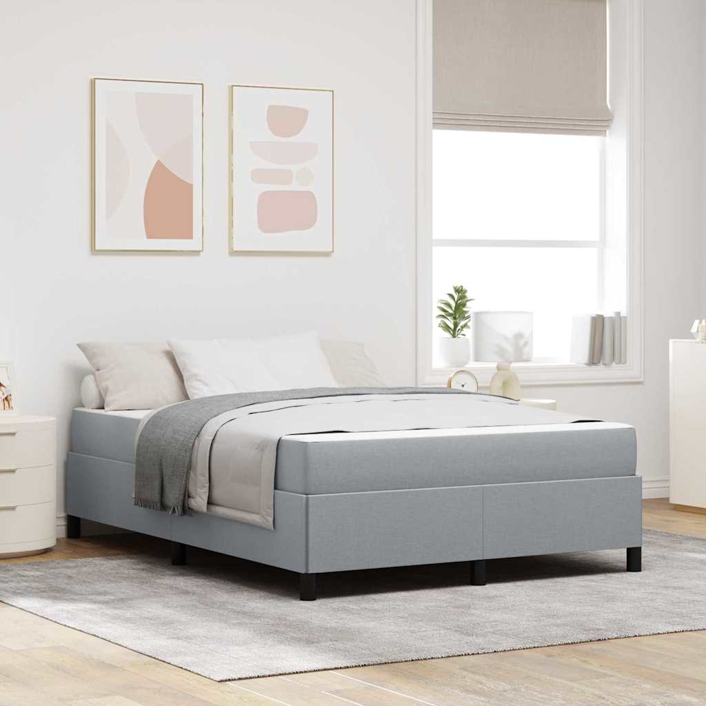 Boxspringbed Lichtgrijs 160 x 200 cm Stof is nu te koop bij PeponiXL, paradijselijk wonen!