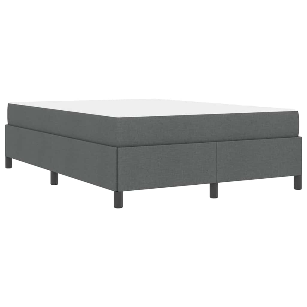 Boxspringbed Donkergrijs 160 x 200 cm Stof is nu te koop bij PeponiXL, paradijselijk wonen!