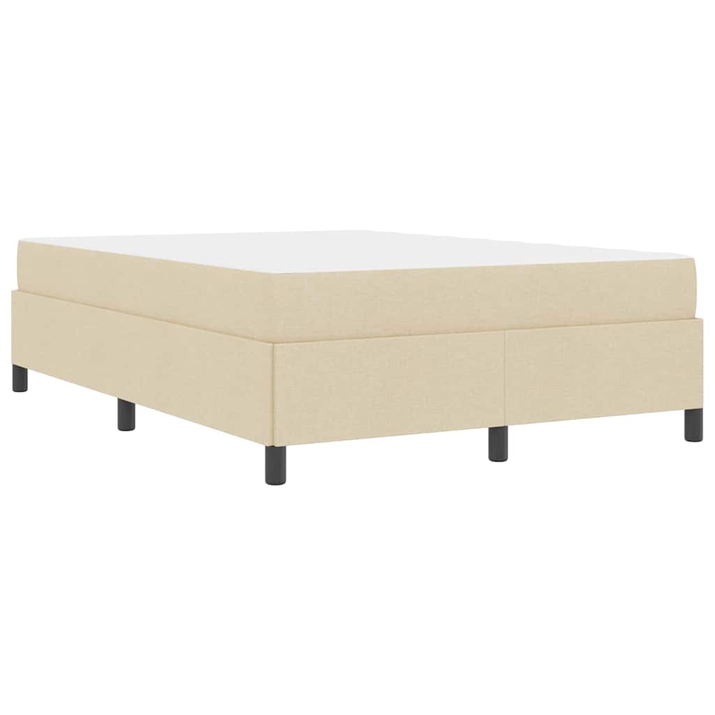 Boxspringbed Crème 160 x 200 cm Stof is nu te koop bij PeponiXL, paradijselijk wonen!