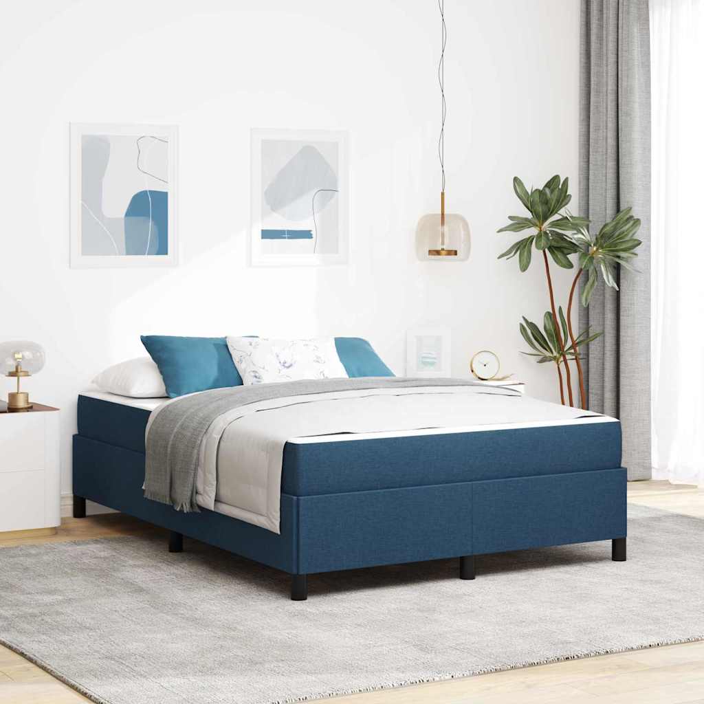 Boxspringbed Blauw 160 x 200 cm Stof is nu te koop bij PeponiXL, paradijselijk wonen!