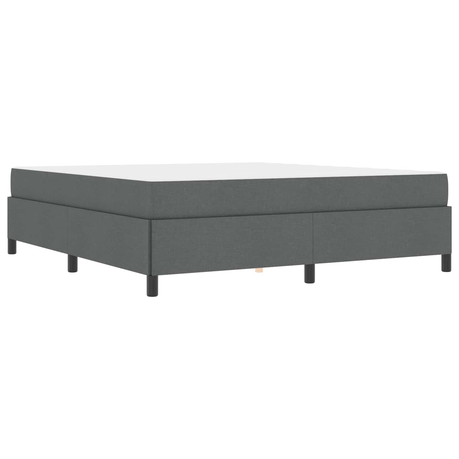 Boxspringbed Donkergrijs 180 x 200 cm Stof is nu te koop bij PeponiXL, paradijselijk wonen!