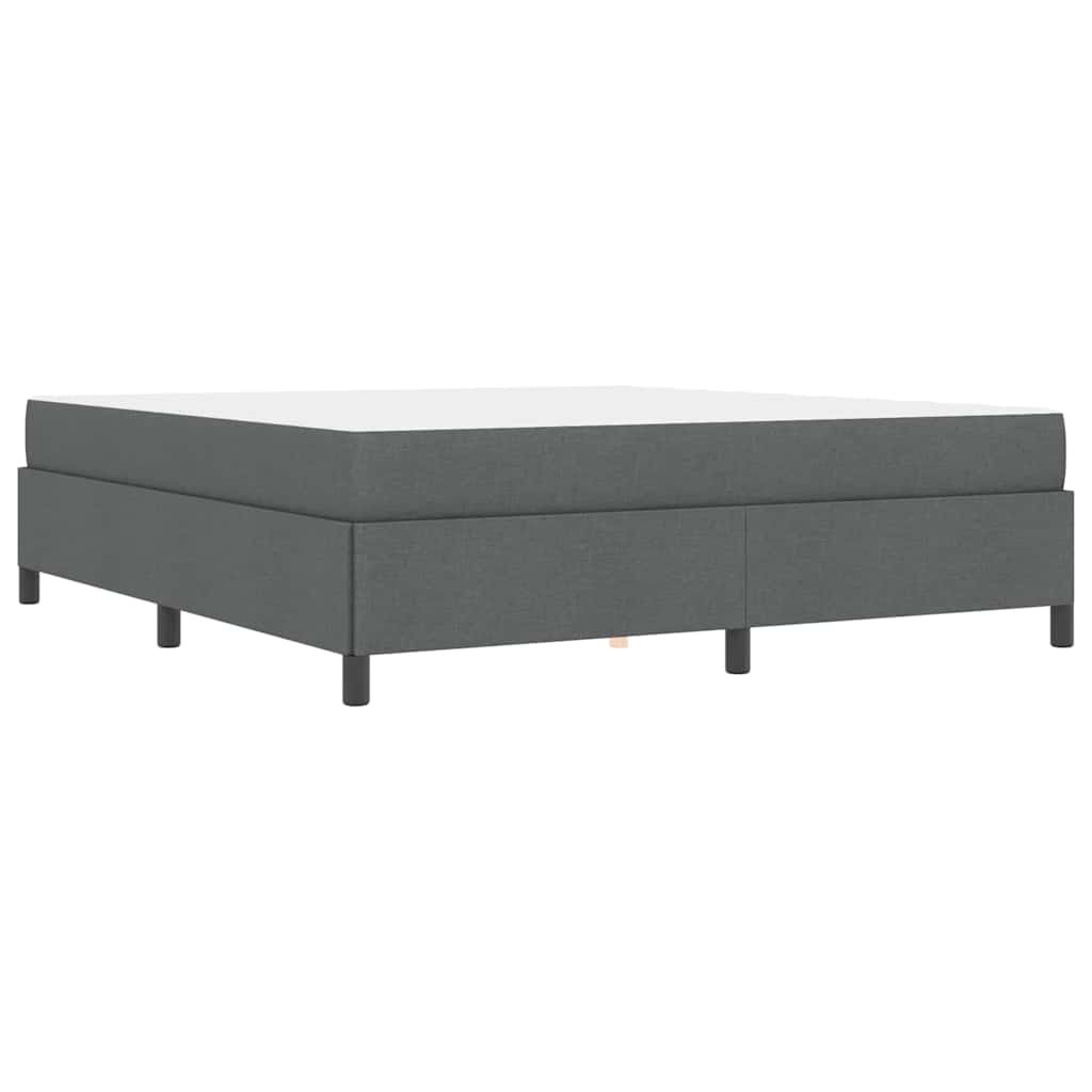 Boxspringbed Donkergrijs 180 x 200 cm Stof is nu te koop bij PeponiXL, paradijselijk wonen!