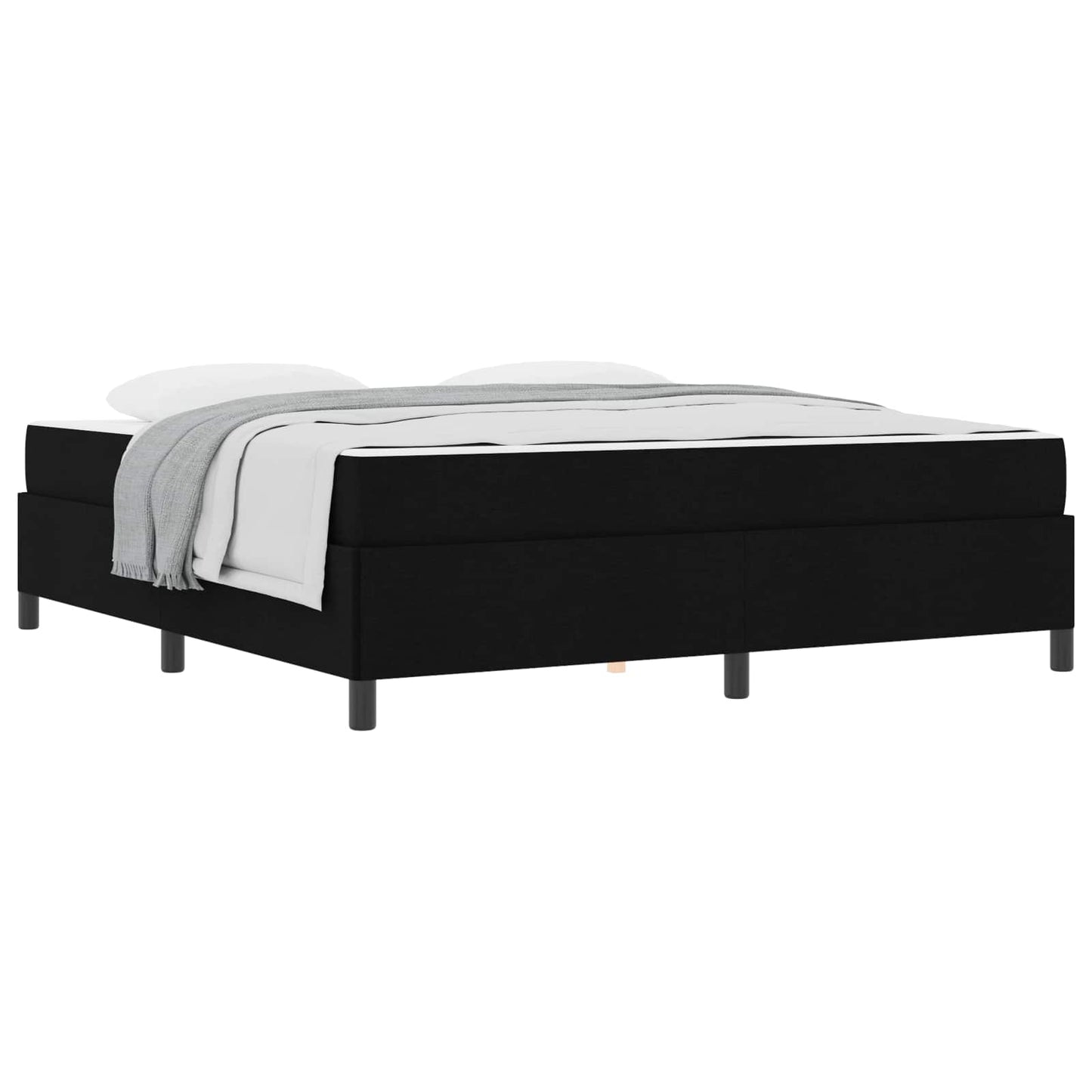 Boxspringbed Zwart 180 x 200 cm Stof is nu te koop bij PeponiXL, paradijselijk wonen!