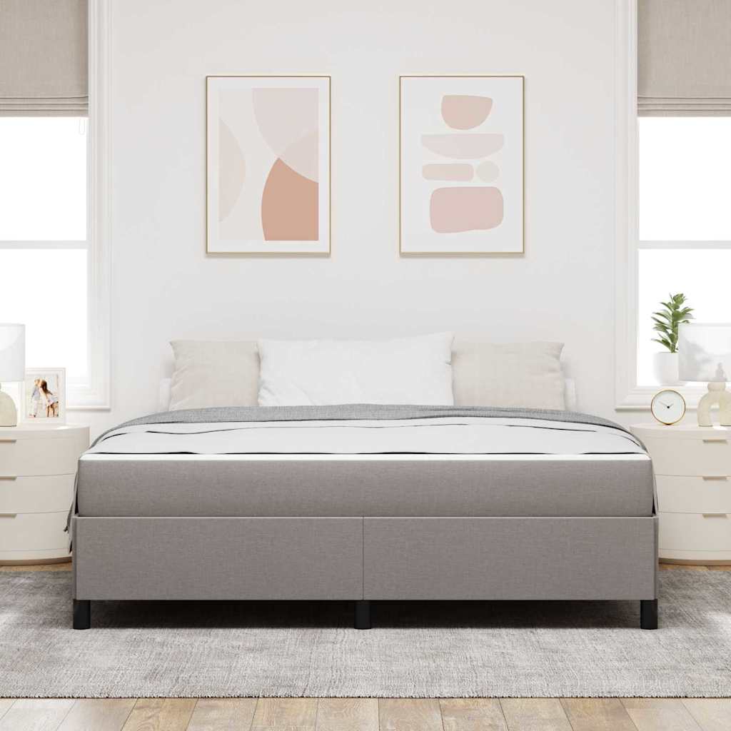 Boxspringbed Taupe 180 x 200 cm Stof is nu te koop bij PeponiXL, paradijselijk wonen!