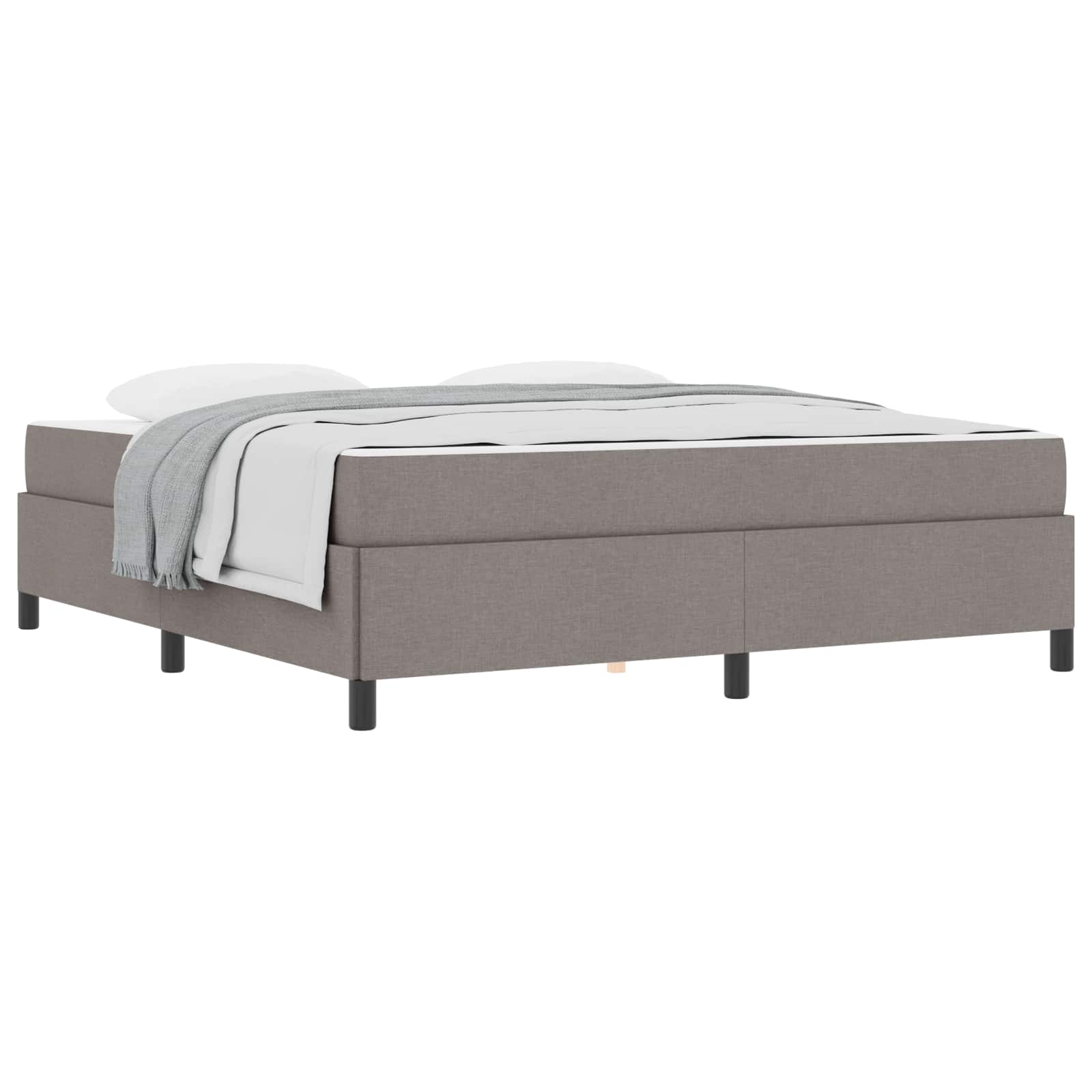 Boxspringbed Taupe 180 x 200 cm Stof is nu te koop bij PeponiXL, paradijselijk wonen!
