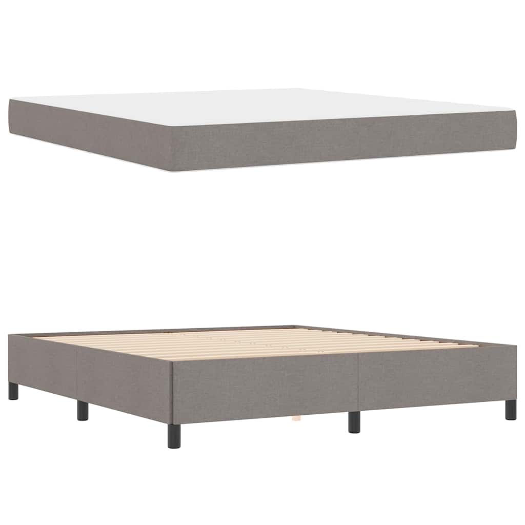 Boxspringbed Taupe 180 x 200 cm Stof is nu te koop bij PeponiXL, paradijselijk wonen!
