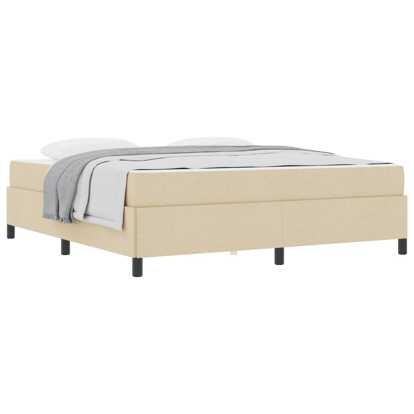 Boxspringbed Crème 180 x 200 cm Stof is nu te koop bij PeponiXL, paradijselijk wonen!