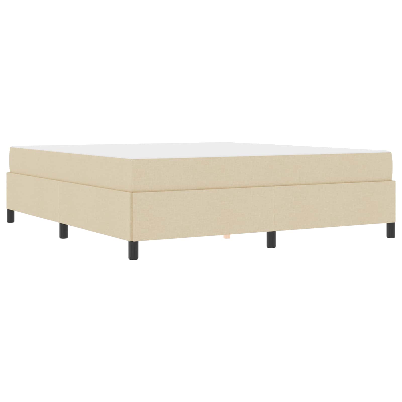 Boxspringbed Crème 180 x 200 cm Stof is nu te koop bij PeponiXL, paradijselijk wonen!