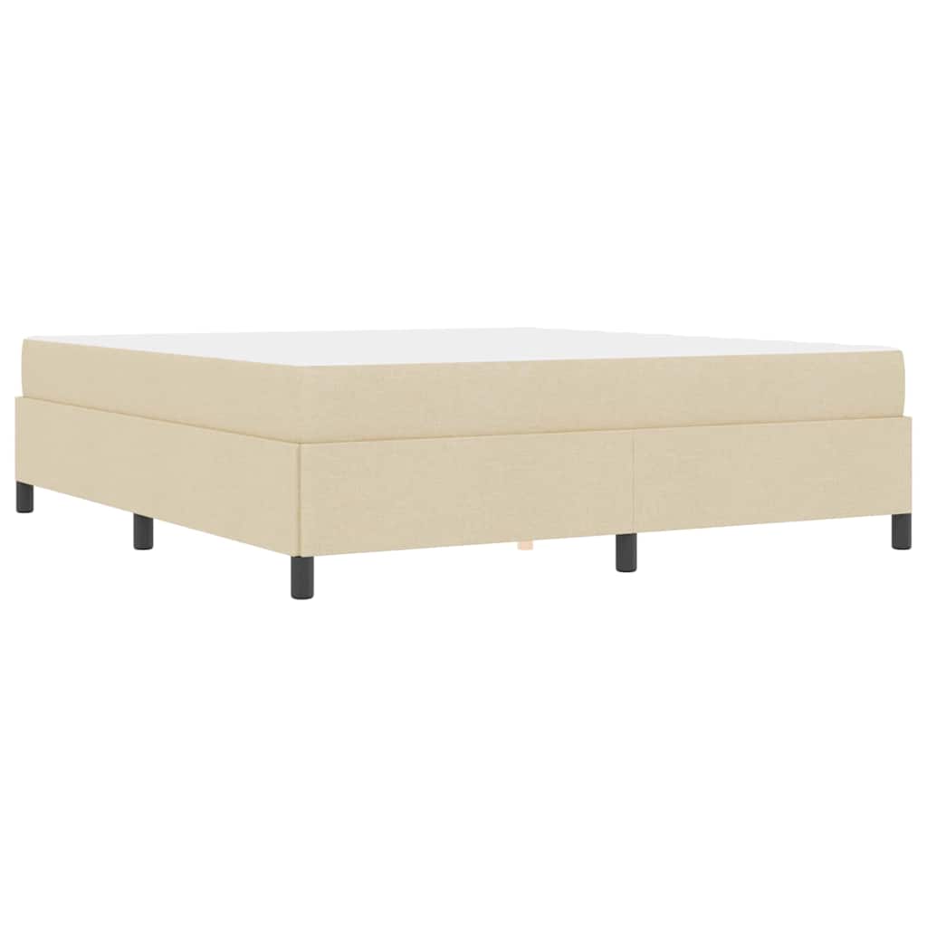 Boxspringbed Crème 180 x 200 cm Stof is nu te koop bij PeponiXL, paradijselijk wonen!