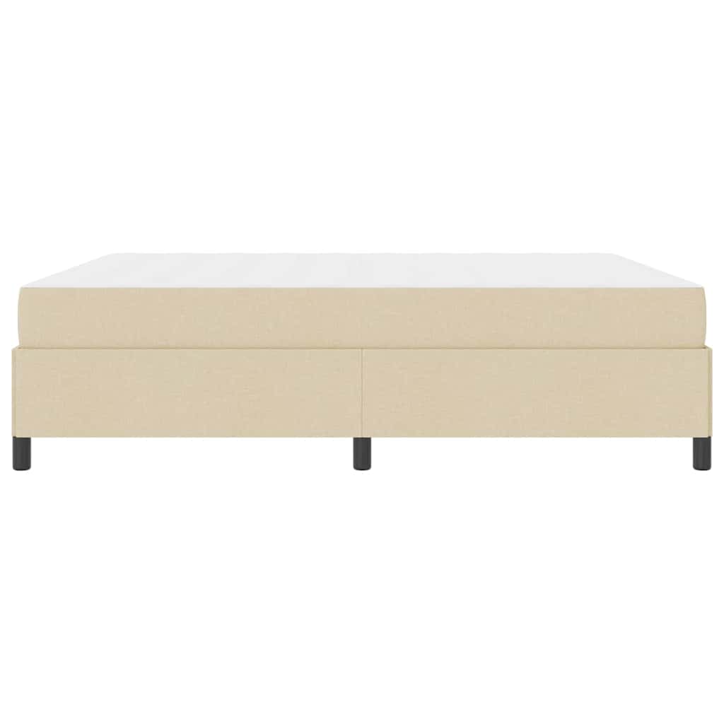 Boxspringbed Crème 180 x 200 cm Stof is nu te koop bij PeponiXL, paradijselijk wonen!