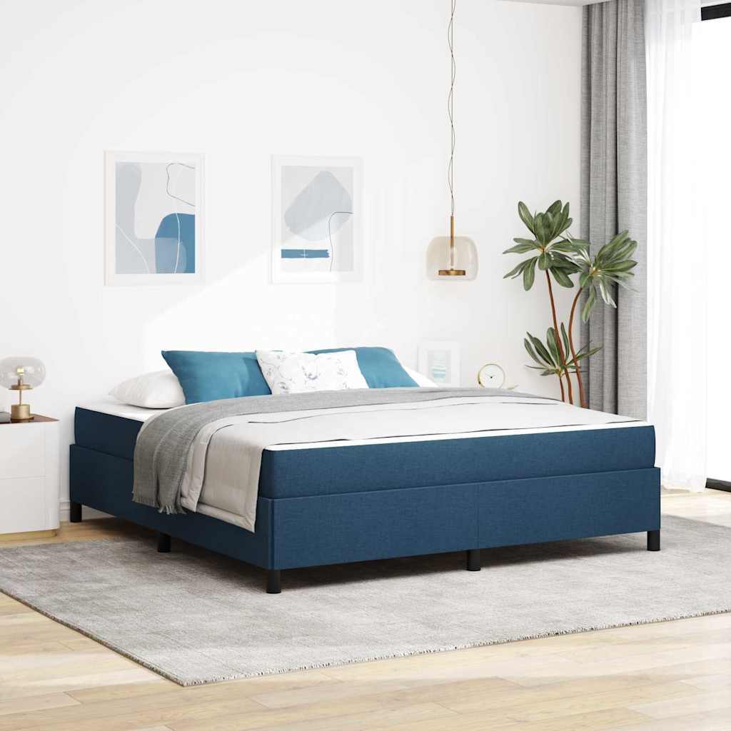 Boxspringbed Blauw 180 x 200 cm Stof is nu te koop bij PeponiXL, paradijselijk wonen!