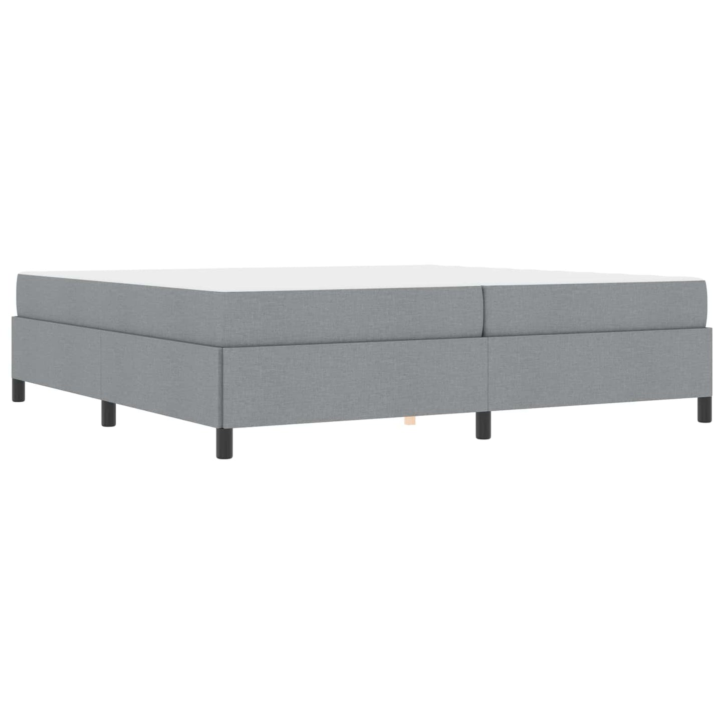 Boxspringbed met matras Lichtgrijs 200 x 200 cm Stof is nu te koop bij PeponiXL, paradijselijk wonen!