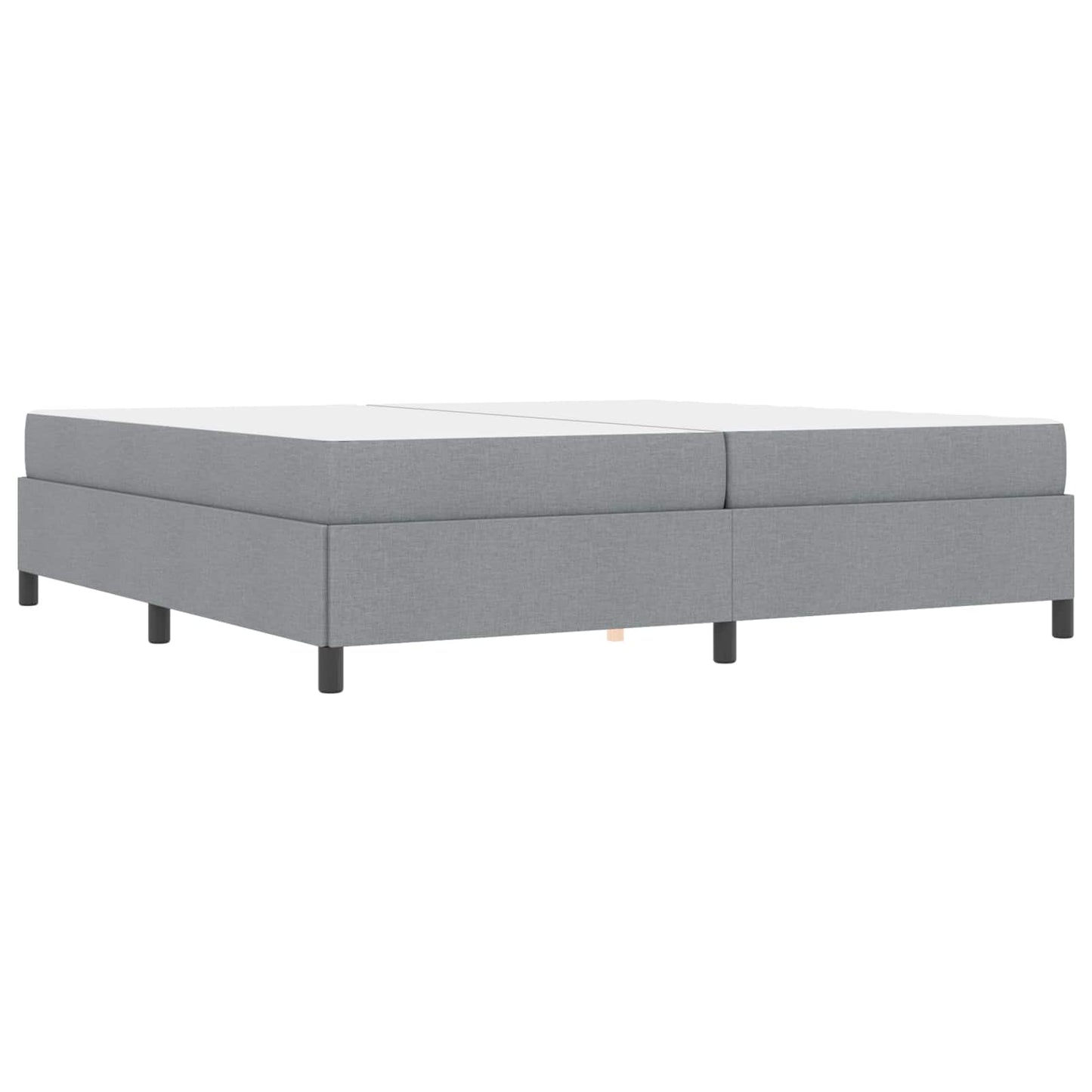 Boxspringbed met matras Lichtgrijs 200 x 200 cm Stof is nu te koop bij PeponiXL, paradijselijk wonen!