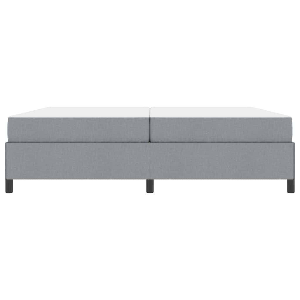 Boxspringbed met matras Lichtgrijs 200 x 200 cm Stof is nu te koop bij PeponiXL, paradijselijk wonen!