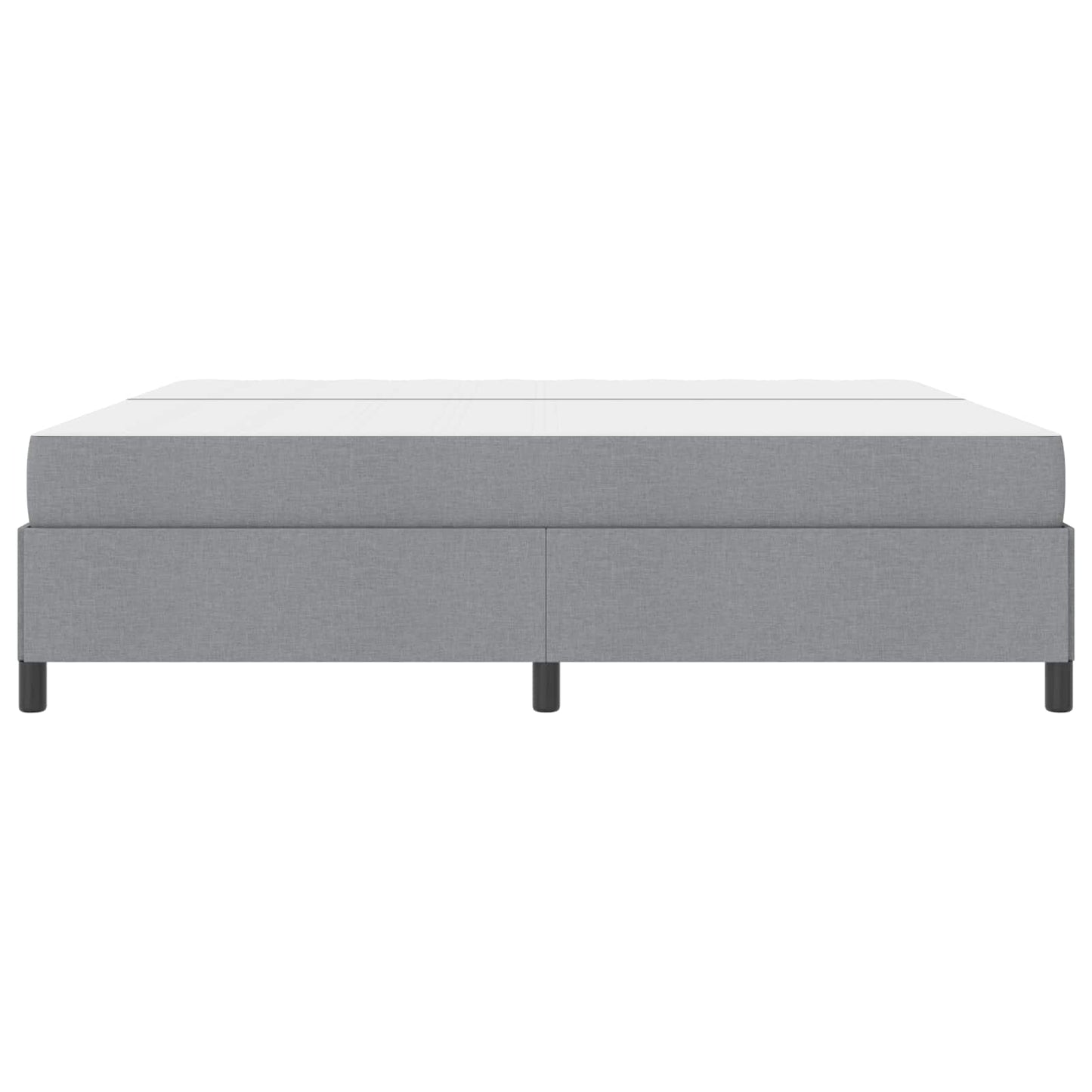 Boxspringbed met matras Lichtgrijs 200 x 200 cm Stof is nu te koop bij PeponiXL, paradijselijk wonen!