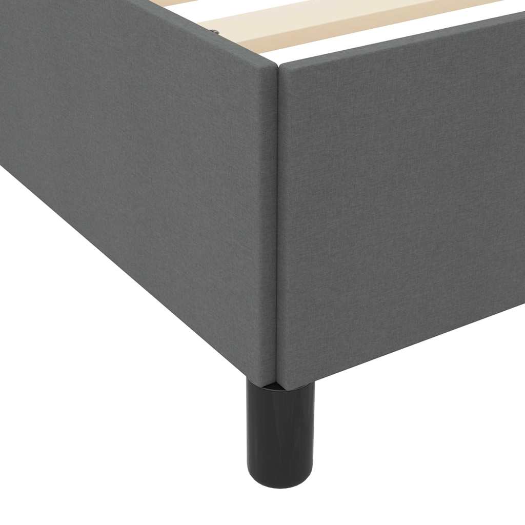 Boxspringbed met matras Donkergrijs 200 x 200 cm Stof is nu te koop bij PeponiXL, paradijselijk wonen!