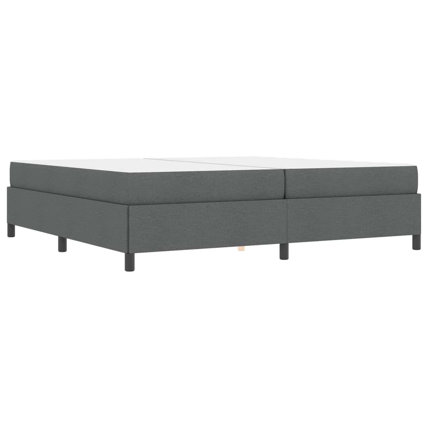 Boxspringbed met matras Donkergrijs 200 x 200 cm Stof is nu te koop bij PeponiXL, paradijselijk wonen!