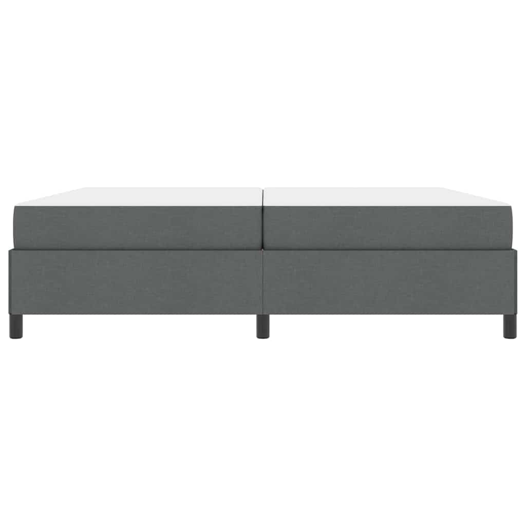 Boxspringbed met matras Donkergrijs 200 x 200 cm Stof is nu te koop bij PeponiXL, paradijselijk wonen!