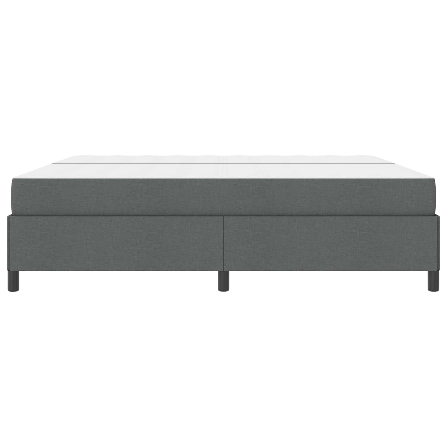 Boxspringbed met matras Donkergrijs 200 x 200 cm Stof is nu te koop bij PeponiXL, paradijselijk wonen!