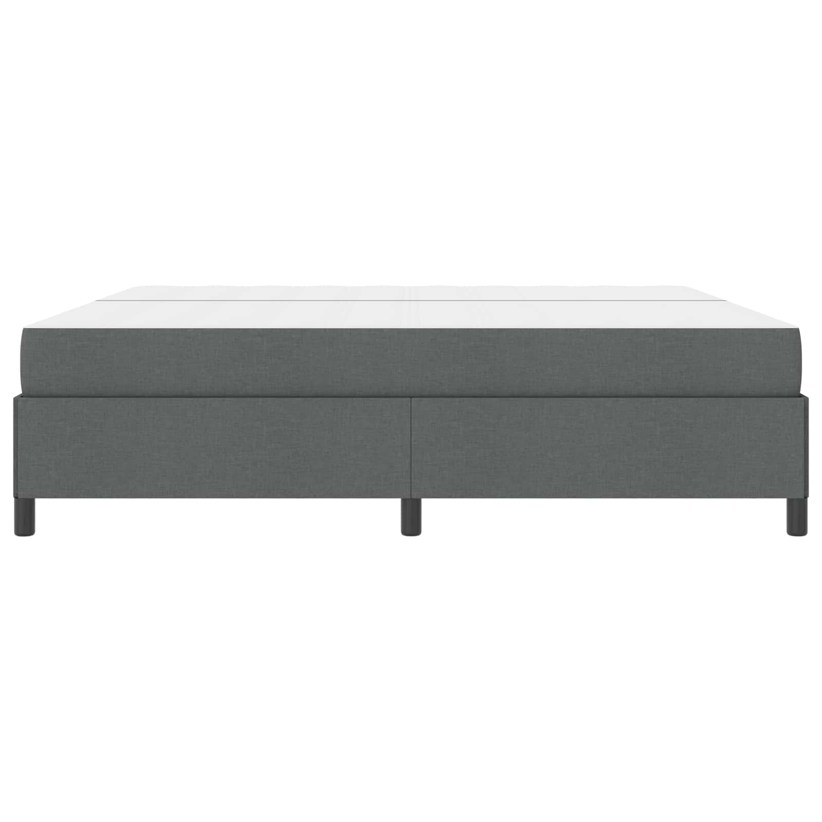 Boxspringbed met matras Donkergrijs 200 x 200 cm Stof is nu te koop bij PeponiXL, paradijselijk wonen!