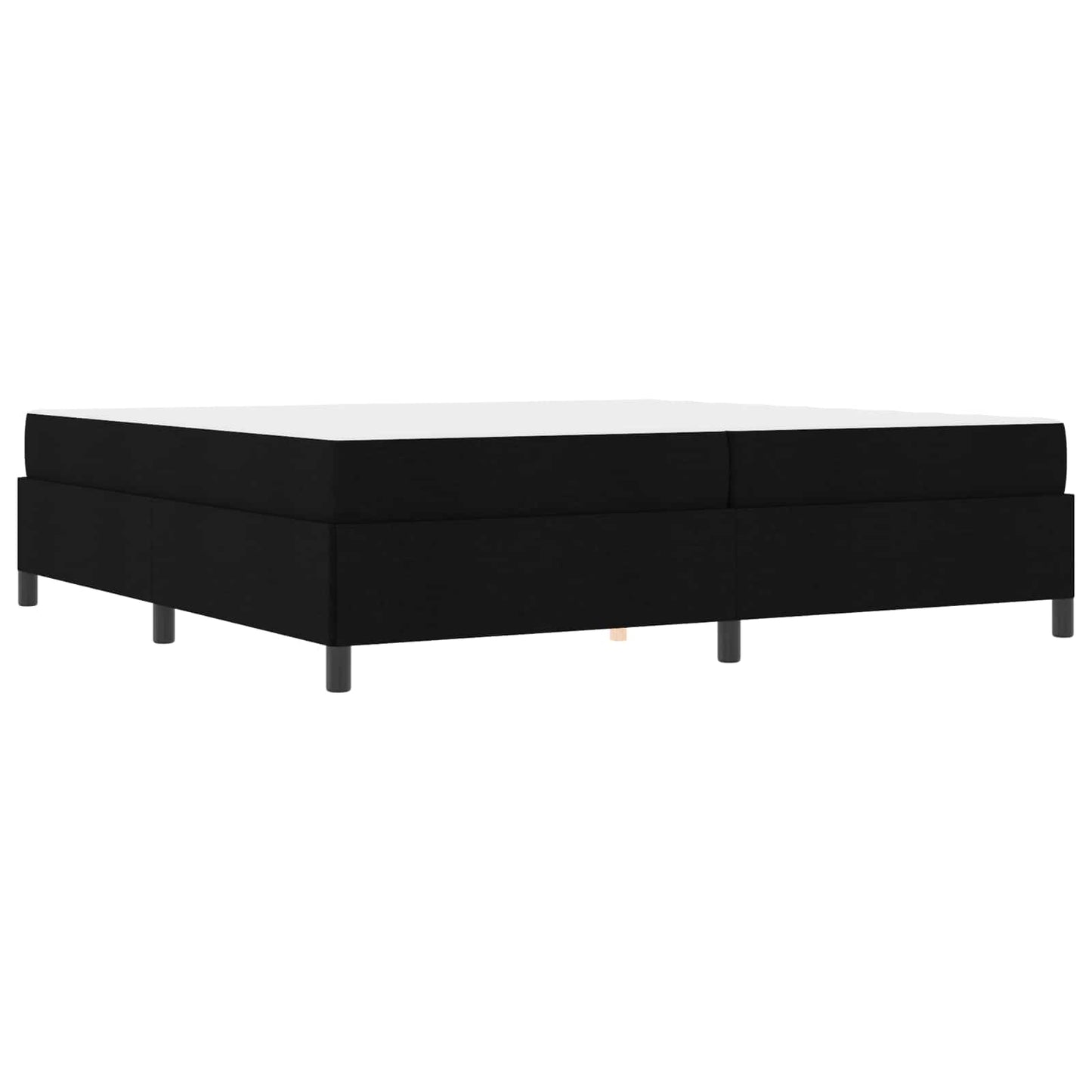 Boxspringbed met matras Zwart 200 x 200 cm Stof is nu te koop bij PeponiXL, paradijselijk wonen!