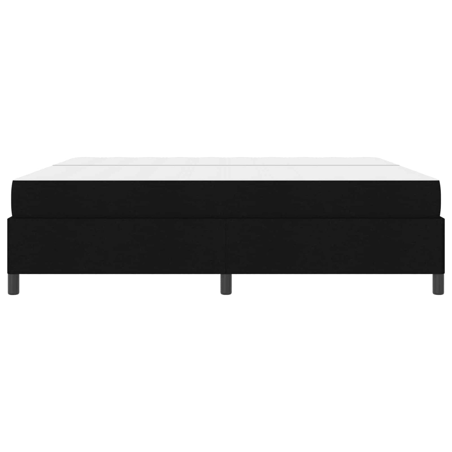 Boxspringbed met matras Zwart 200 x 200 cm Stof is nu te koop bij PeponiXL, paradijselijk wonen!