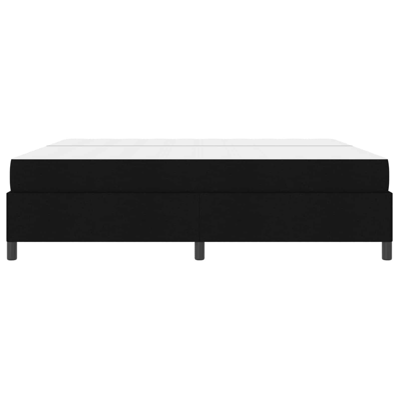 Boxspringbed met matras Zwart 200 x 200 cm Stof is nu te koop bij PeponiXL, paradijselijk wonen!