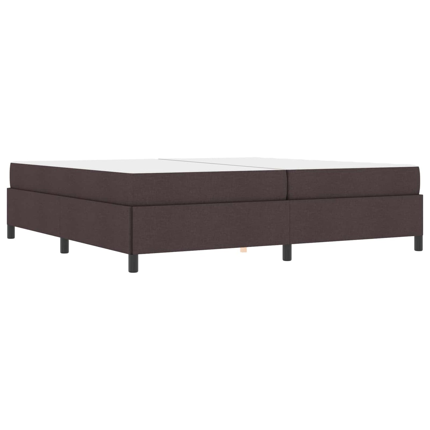Boxspringbed met matras Donkerbruin 200 x 200 cm Stof is nu te koop bij PeponiXL, paradijselijk wonen!