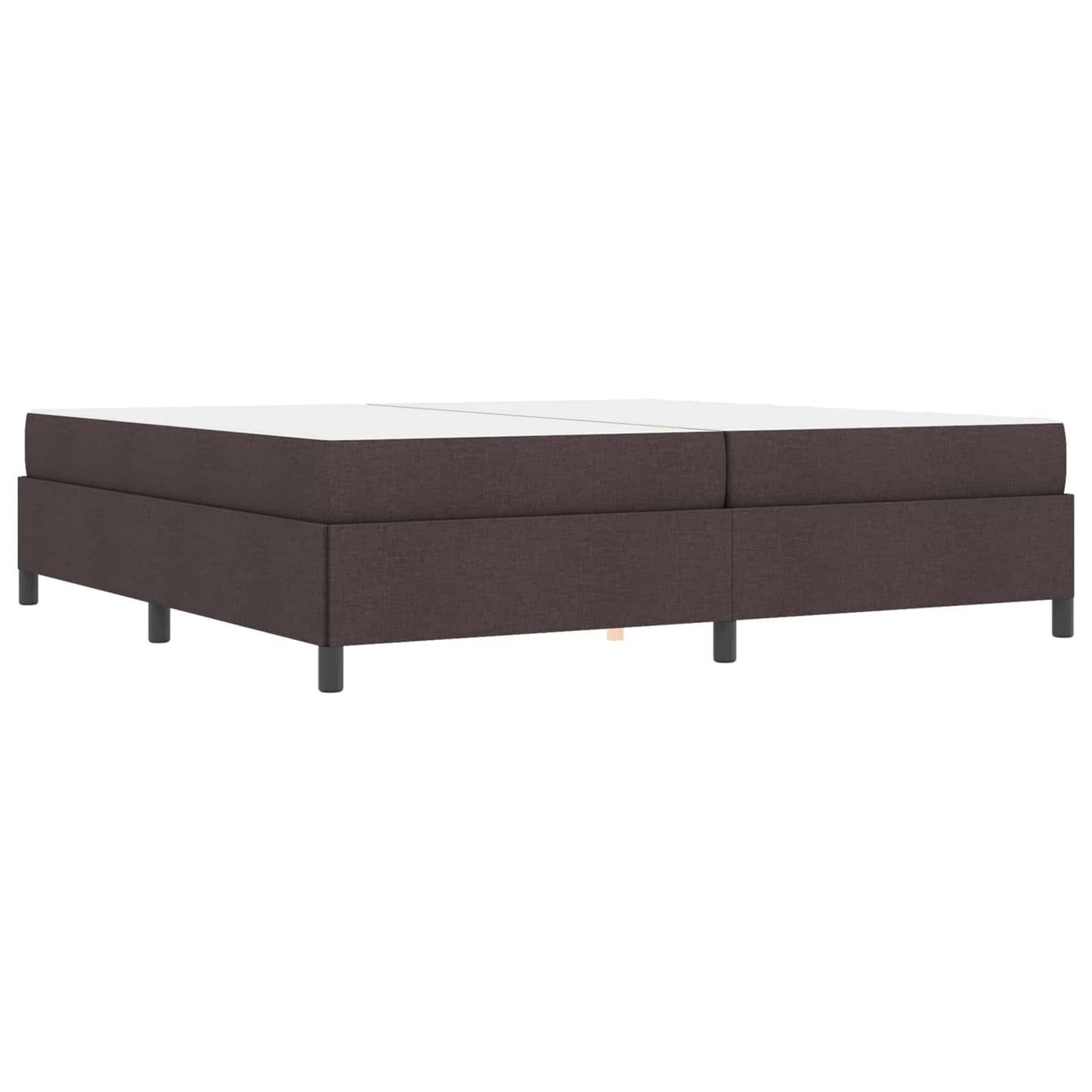 Boxspringbed met matras Donkerbruin 200 x 200 cm Stof is nu te koop bij PeponiXL, paradijselijk wonen!