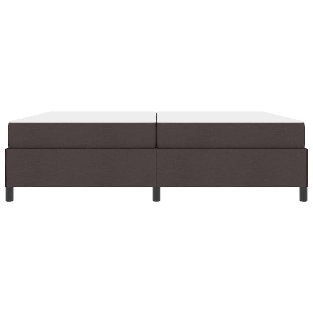 Boxspringbed met matras Donkerbruin 200 x 200 cm Stof is nu te koop bij PeponiXL, paradijselijk wonen!