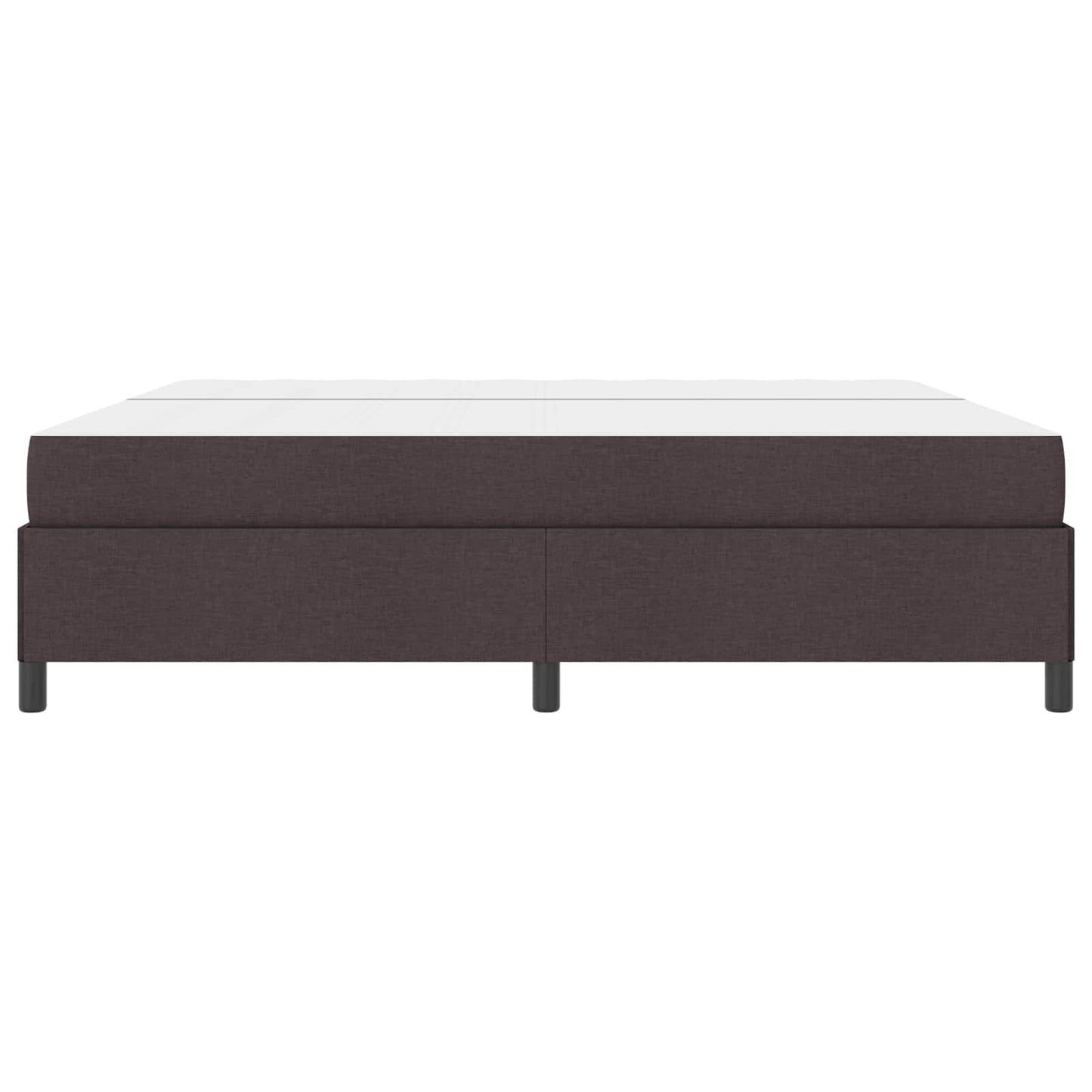 Boxspringbed met matras Donkerbruin 200 x 200 cm Stof is nu te koop bij PeponiXL, paradijselijk wonen!