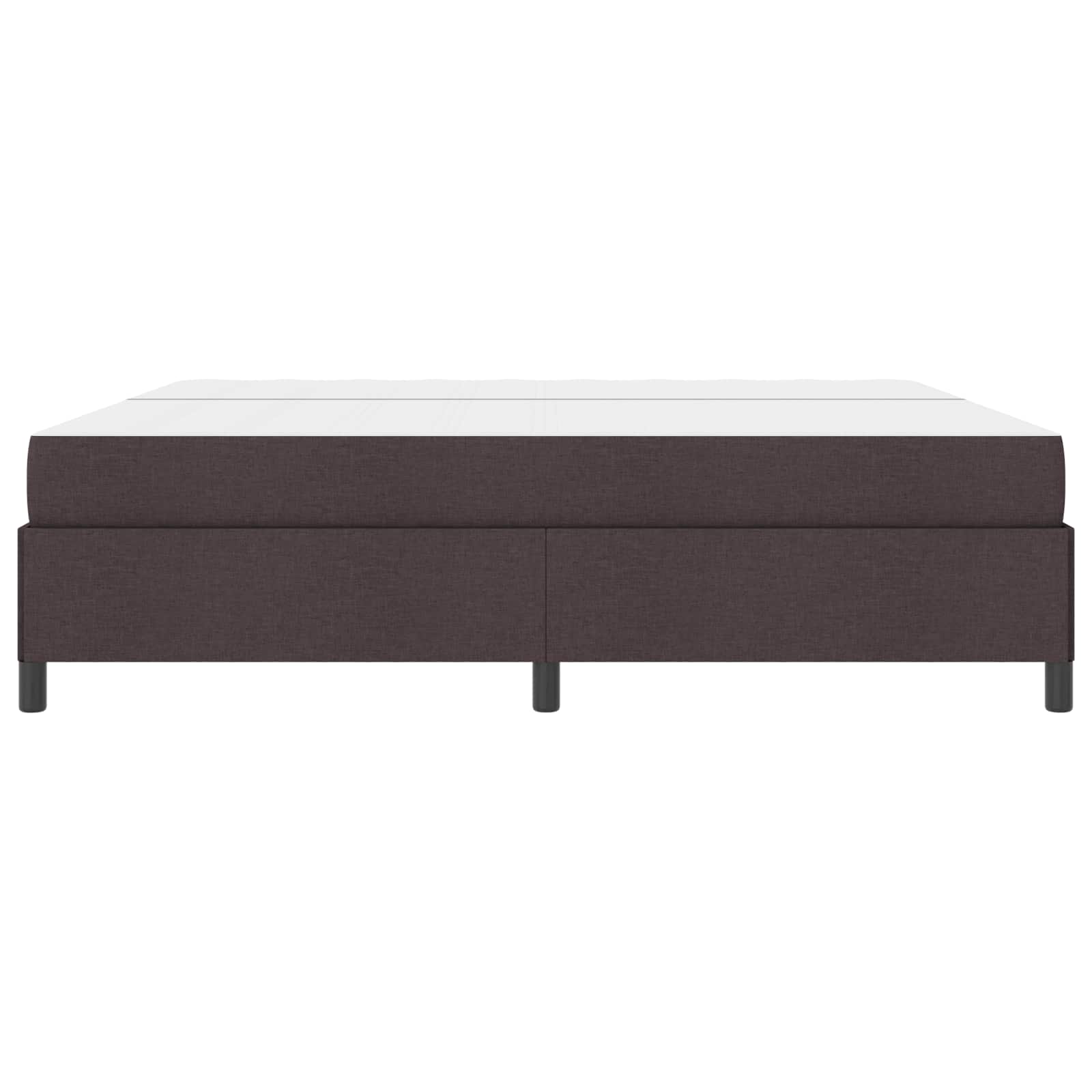 Boxspringbed met matras Donkerbruin 200 x 200 cm Stof is nu te koop bij PeponiXL, paradijselijk wonen!