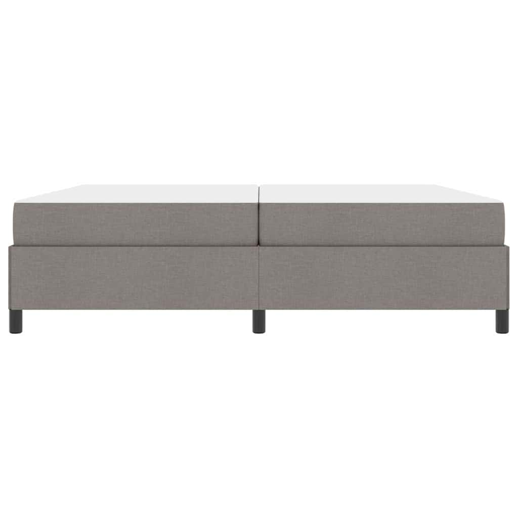 Boxspringbed met matras Taupe 200 x 200 cm Stof is nu te koop bij PeponiXL, paradijselijk wonen!